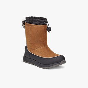 Ugg Kirby Kids All-Weather Boots Brown/Black (2603YVPUS)